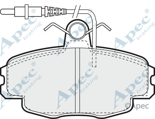 APEC BRAKING Bremžu uzliku kompl., Disku bremzes PAD710